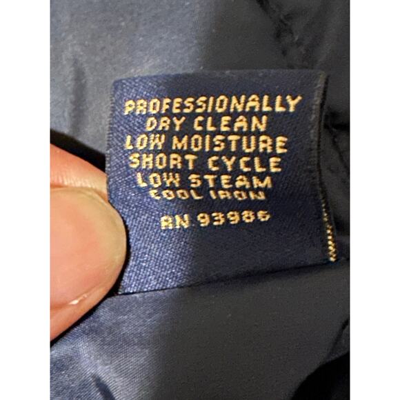 Brooks Brothers Loro Piana Brooksstrom Tan and Navy Blue Wool Vest XL - Picture 8 of 10